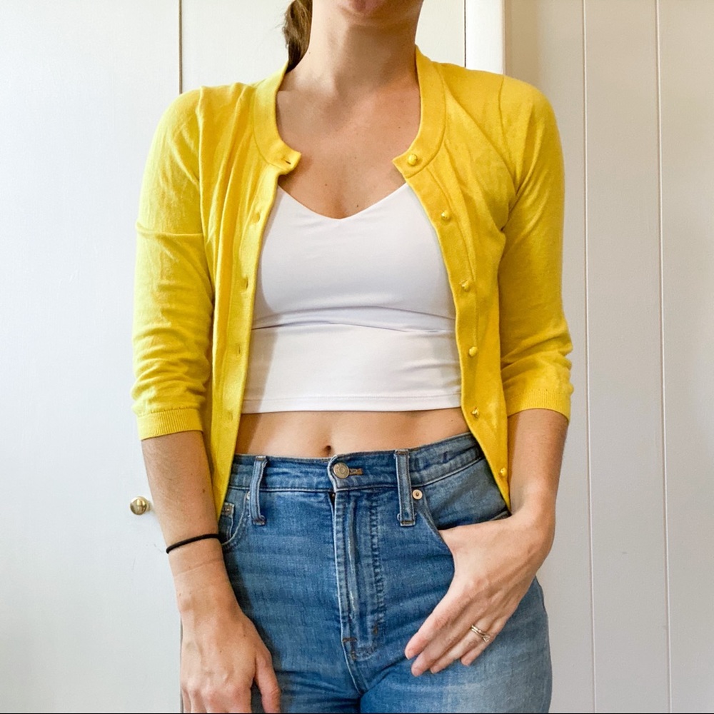 Kate Spade Yellow Cardigan